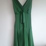 Vintage Ted Baker London 100% Silk Dress - Size 8/10, Emerald Green Image 2