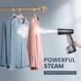 Clothes Steamer Handheld, 1400W Portable Garment Steamer Iron for Clothes with 300 ml Tank, for Vertical and Horizontal Steaming, Fast Heat-up, Fast Wrinkle Removal (FREE POSTAGE) Image 4