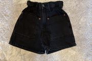 Zara black denim short shorts (7y/122cm)