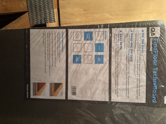 : 5 Packs QA FineFloor TechniBoard Underlay (Brand New)