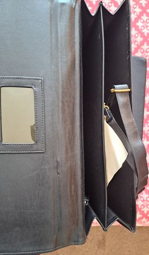 Expanding Leather Briefcase by TopTrend - New Old Stock