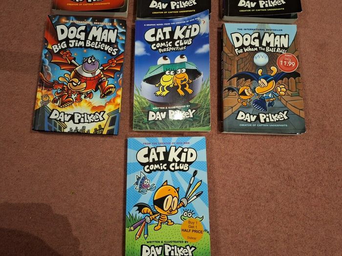 Dog Man & Cat Kid  and Cat Kid Books