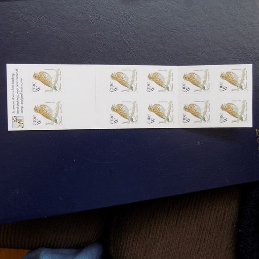 Irish Definitive Stamp booklet."W" worldwide.Self-Adhesive.10 stamps.MNH.