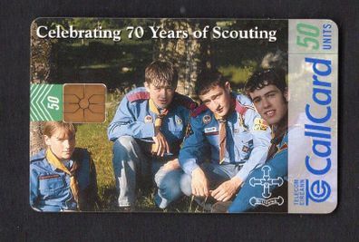 1997 Ireland 50 unit 70 Years of Scouting in Ireland (Gemplus GEM1) Call Card Used