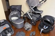 Full Uppababy Vista v2 with Cybex car seat and isofix