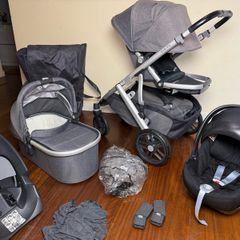 Full Uppababy Vista v2 with Cybex car seat and isofix