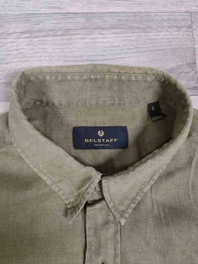 Belstaff Pure Linen Shirt Mens Large