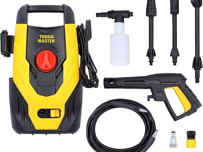Corded Electric Power Turbo Nozzle TOUGH MASTER Yellow & Black Pressure Washer 110 Bar for Patio, Car, Garden Maintenance Cleaner Washer (FREE SHIPPING)