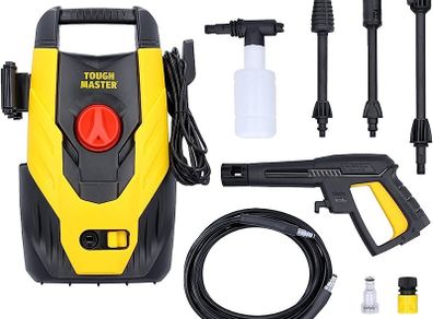 Corded Electric Power Turbo Nozzle TOUGH MASTER Yellow & Black Pressure Washer 110 Bar for Patio, Car, Garden Maintenance Cleaner Washer (FREE SHIPPING)
