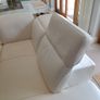Leather sofa Italian White BARDI brand Image 7