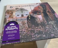 Black Sabbath self titled first album purple and black splatter vinyl