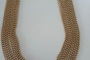 Lovely Multi Gold Tone Beaded Necklace