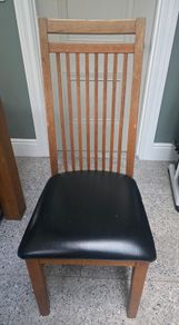 Solid oak dining chairs