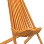 Set of 2 Folding Garden Chairs  Solid Acacia Wood Image 5