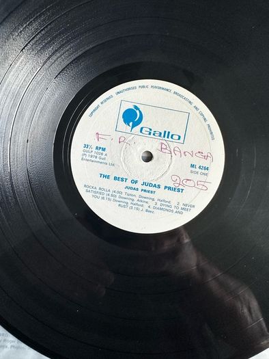 Judas Priest original release of The best of in vg condition