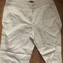 White Capri Trousers Slim leg Image 5