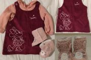 Disney Minnie Mouse Pinafore Dress, Top And Boots