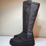 Gorgeous Ara chocolate brown check tall platform boots made in Portugal designed in Germany RRP over 100 euro last pair size UK 3 EU 36  super comfortable new Image 2
