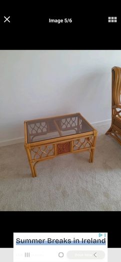 Bamboo conservatory furniture set