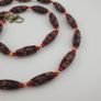 Antique Venetian Style Tiny Floral& Venetian Whiteheart Glass Beads Necklace Image 7