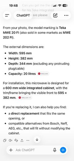 Teka Integrated Microwave