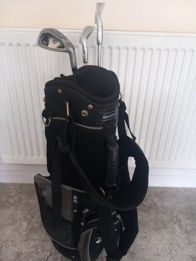 Kids golf clubs and bag