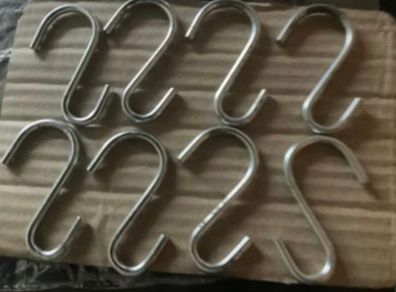 8 Stainless Steel Hooks