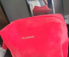 Clarins cosmetic pouch