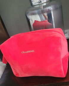 Clarins cosmetic pouch