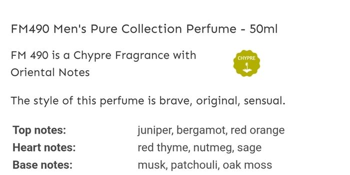 Only 1 Each!! Brand New FM Perfume & Aftershave
