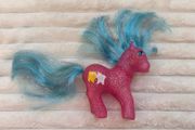 My Little Pony Star Dancer Sparkle Vintage 1987 Hasbro G1 MLP Pink Glitter approx. 12 cm. Used Please see photos