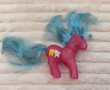 My Little Pony Star Dancer Sparkle Vintage 1987 Hasbro G1 MLP Pink Glitter approx. 12 cm. Used Please see photos