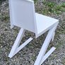 Minimalist Brutalist Metal "Shadow Chair"  Unique Artist One-Off Image 9