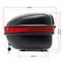 Top Case 31l Matt Black Motorbike Motorcycle Helmet Storage Trunk Image 4
