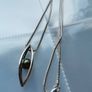 925 Silver necklace with black Tahitian pearl Image 2