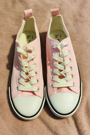 Light Pink Canvas Sneakers size 40