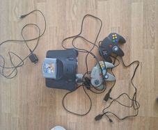 Nintendo 64 plus 2 controllers and star wars game