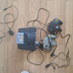 Nintendo 64 plus 2 controllers and star wars game