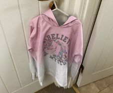 Pink hoodie age 9/10