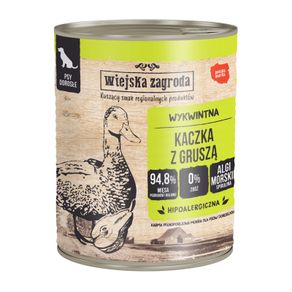 Country of Animals Duck with pear wet food for adult dogs 800g