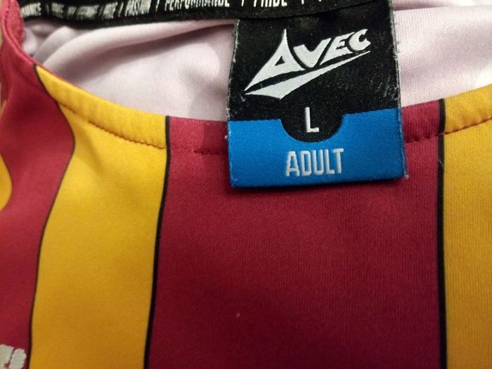 2019-20 Bradford City Avec Home Jersey Size L Adult