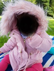Harmont & Blaine furry coat girl 12-24m