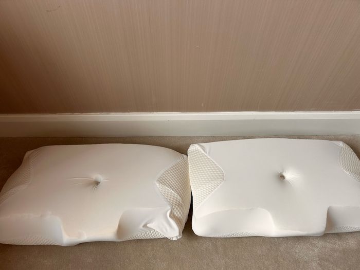 Two pillow home pillows - never used - good for neck pain