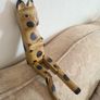 Fabulous Vintage Wooden Cat With Hinged Legs  37cm Heigh. Image 10