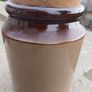 Vintage PEARSON Earthware Flour Jar Image 3