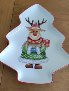 Christmas tree plate