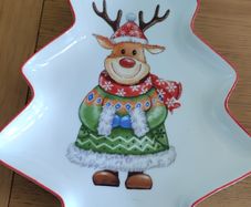 Christmas tree plate