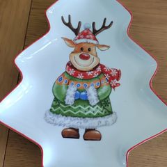 Christmas tree plate