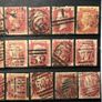 Great Britain 1858 One Penny Red 1d Lot of 21 stamps Image 3