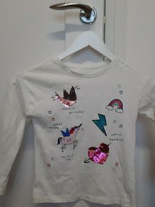 Unicorn top girls size 6 years